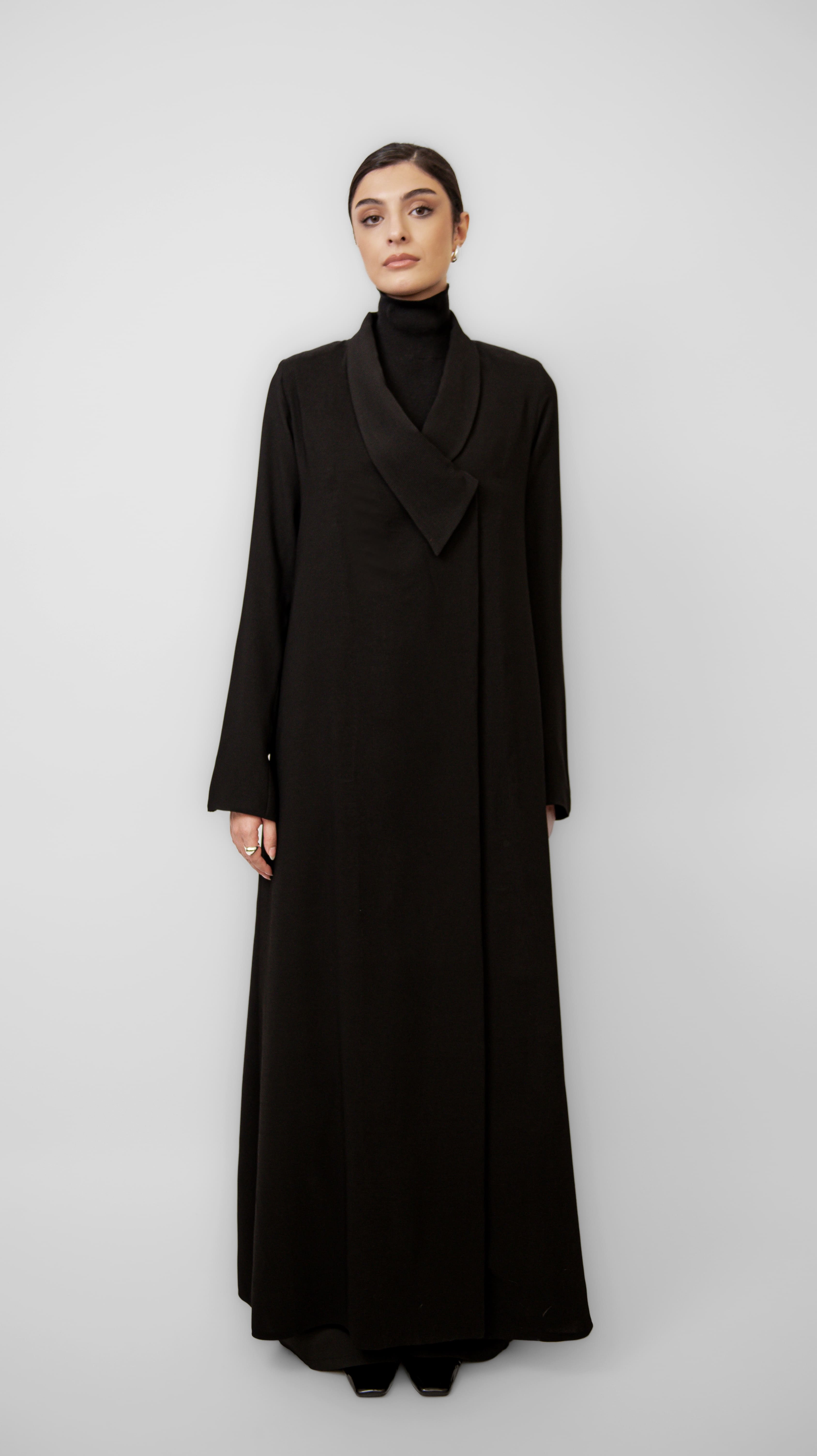 Black Cross Abaya